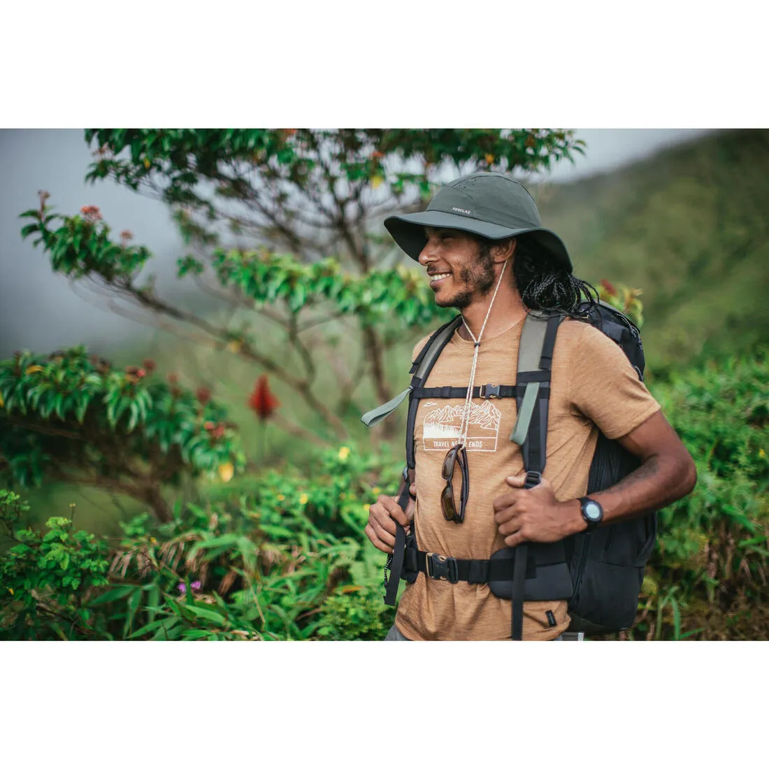 Men's Anti-UV Hat - Khaki