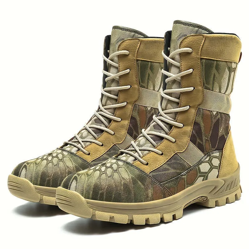 Men's Camo Insulated Hiking Boots | High Top Trekking