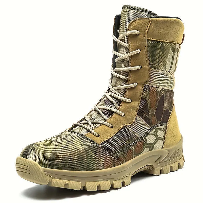 Men's Camo Insulated Hiking Boots | High Top Trekking