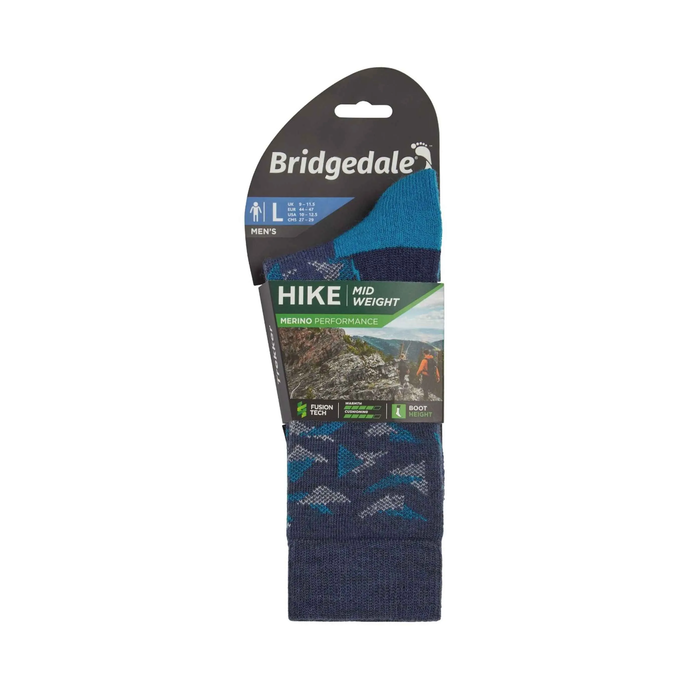 Mens Hike Mid Weight Performance Socks