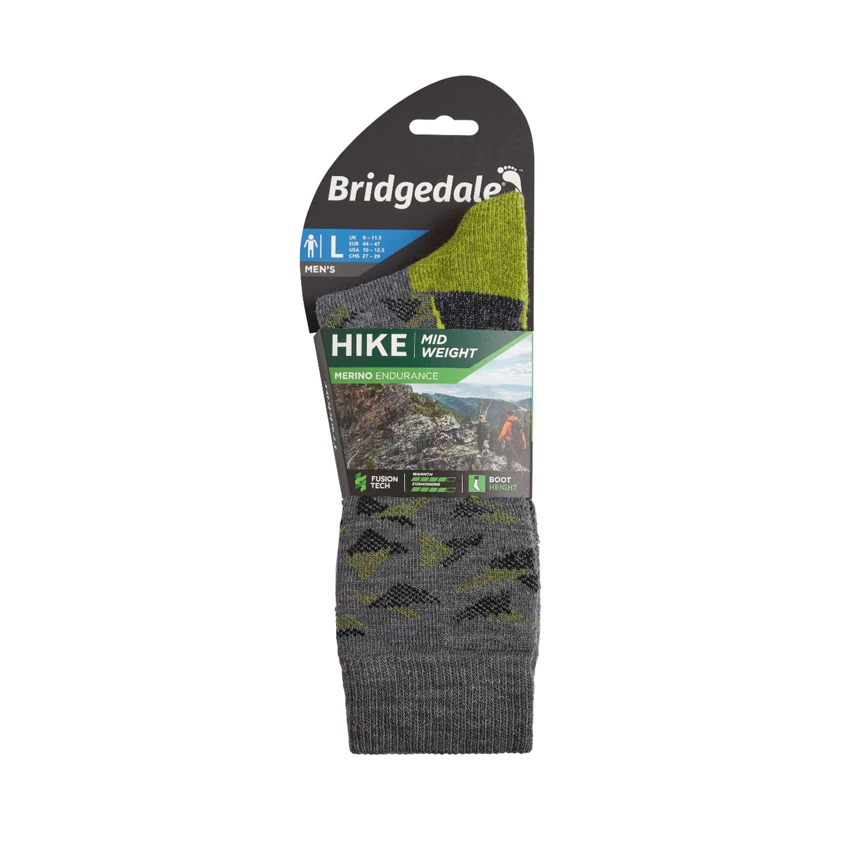 Mens Hike Mid Weight Performance Socks