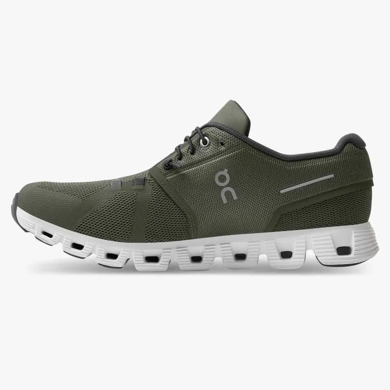 MENS ON CLOUD 5 - OLIVE/WHITE