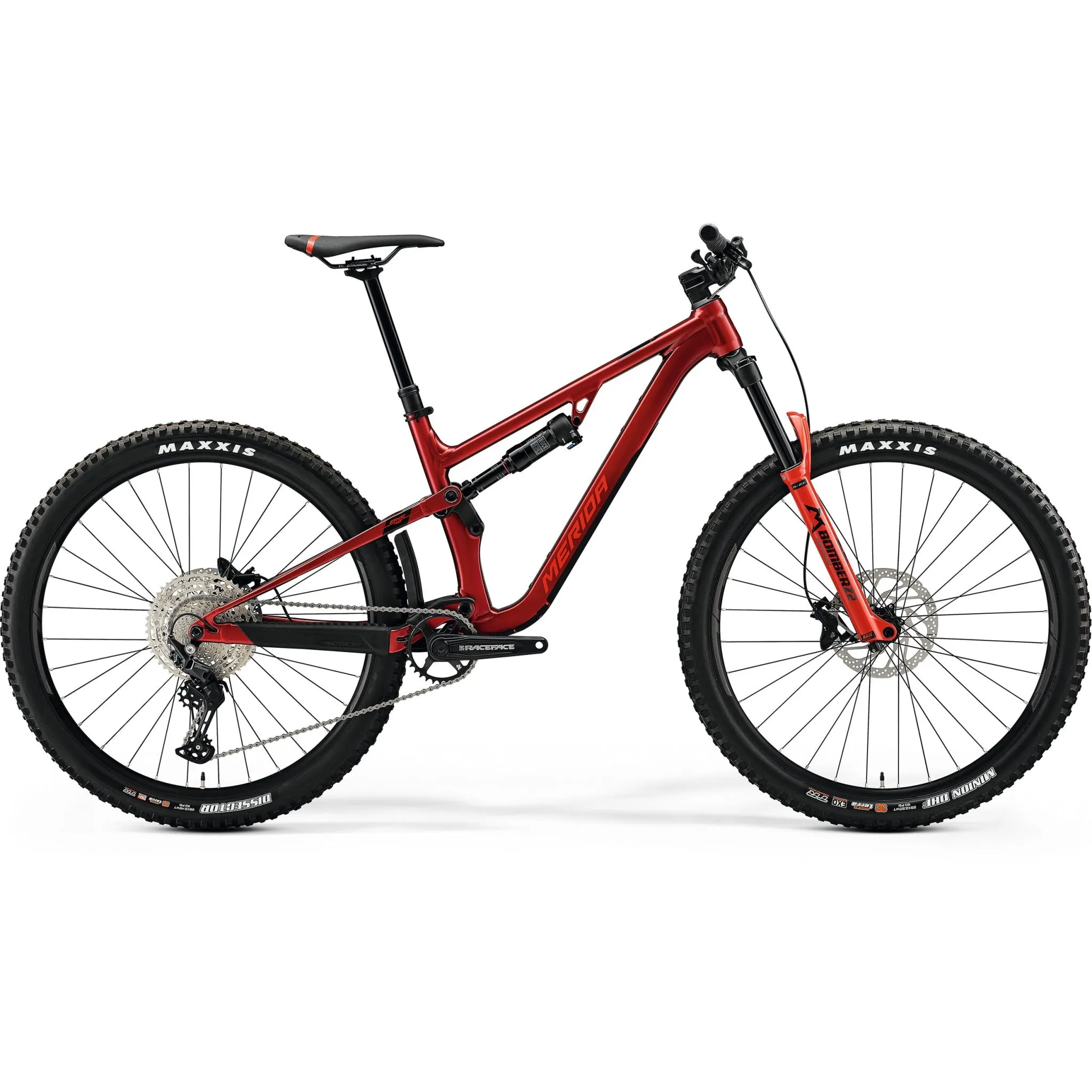 Merida One Forty 500 Enduro Bike Silk Dark Strawberry/Black