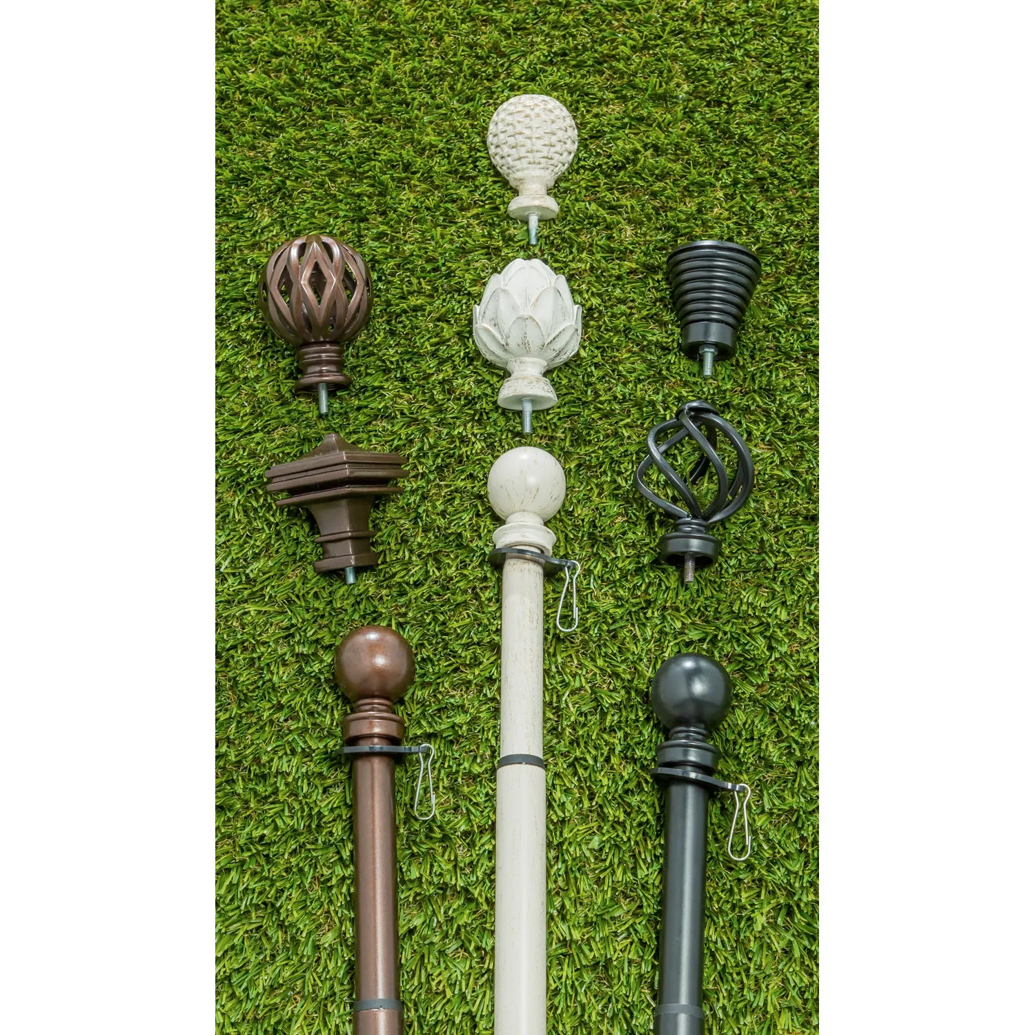 Metal Extendable House Flag Pole, Black,20112