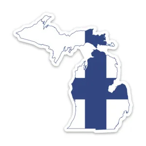 Michigan Finnish Flag Sticker