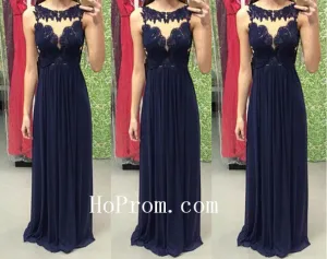 Navy Blue Prom Dresses,Long Prom Dress,Evening Dress