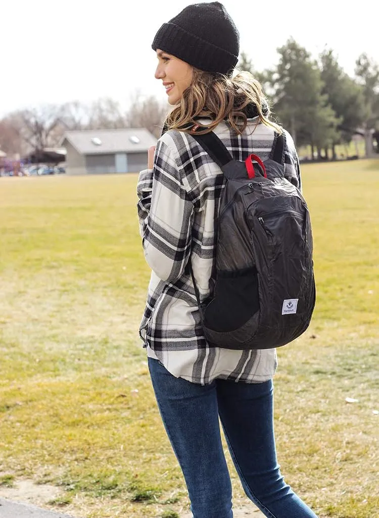 New 4Monster Hiking Daypack,Water Resistant Lightweight Packable Backpack for Travel Camping Outdoor, Black!