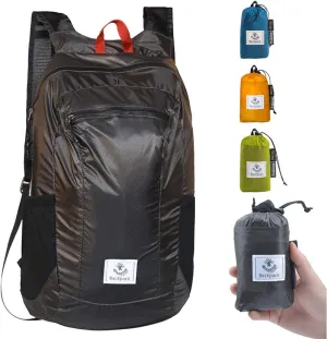 New 4Monster Hiking Daypack,Water Resistant Lightweight Packable Backpack for Travel Camping Outdoor, Black!