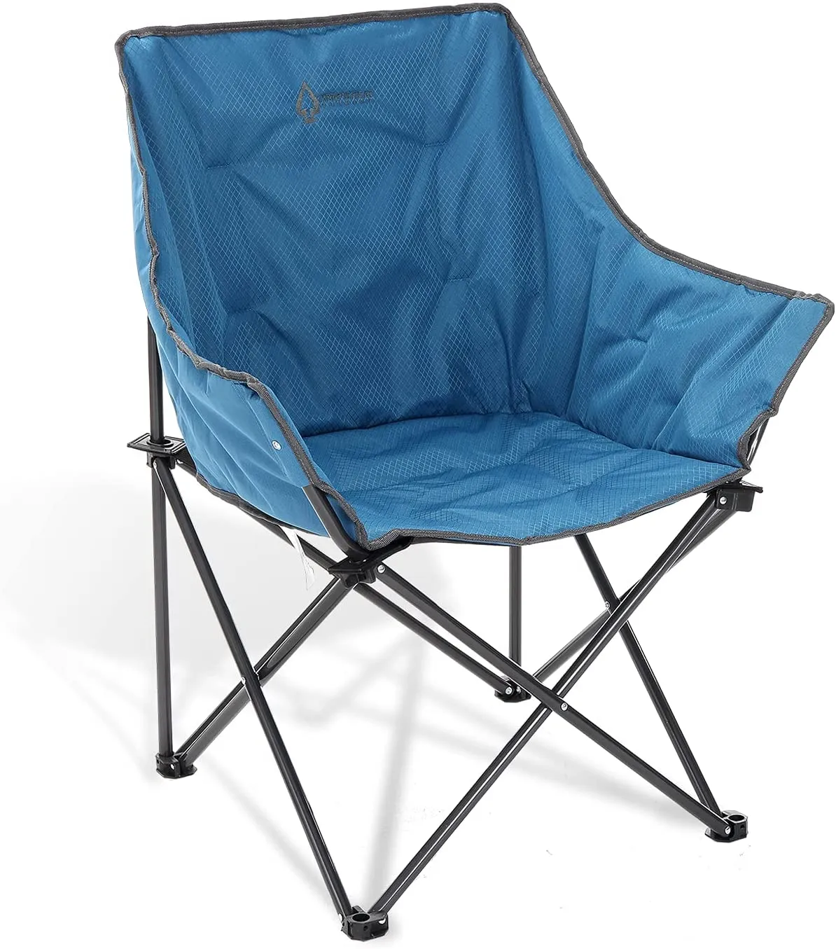 New Arrowhead Outdoor Oversized Heavy-Duty Club Folding Camping Chair in Blue! Retails $118 