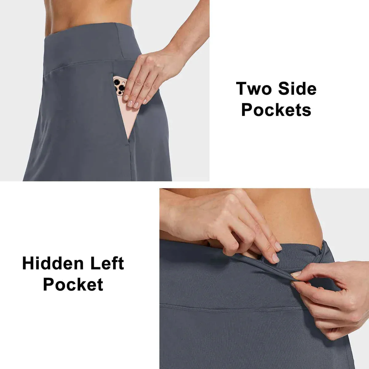 New Baleaf Laureate UPF50  Pleated Skort in Grey, Sz L!