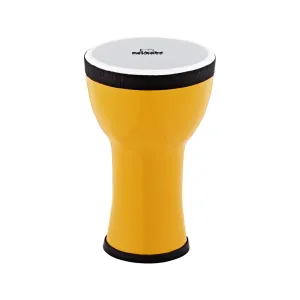 NINO Percussion NINO-EMDJ-LE 6inch Elements Mini Djembe, Plastic Head, Lemon