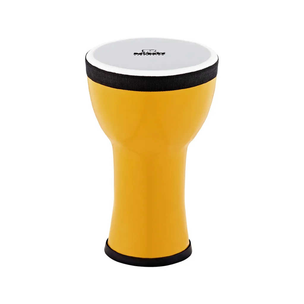 NINO Percussion NINO-EMDJ-LE 6inch Elements Mini Djembe, Plastic Head, Lemon
