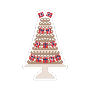 Norwegian Flag Kransekake Sticker