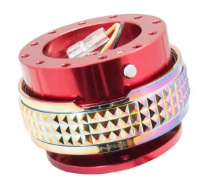 NRG SRK-210RD-MC Red Body / Neochrome Pyramid Ring Quick Release Gen 2.1