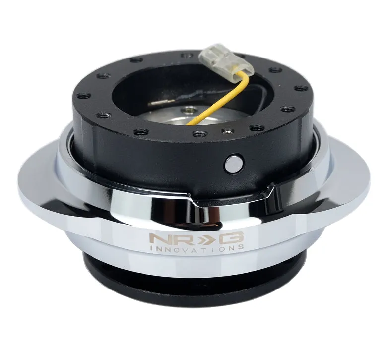 NRG SRK-220BK-SL: Black Body / Invader Silver Ring Quick Release Gen 2.2