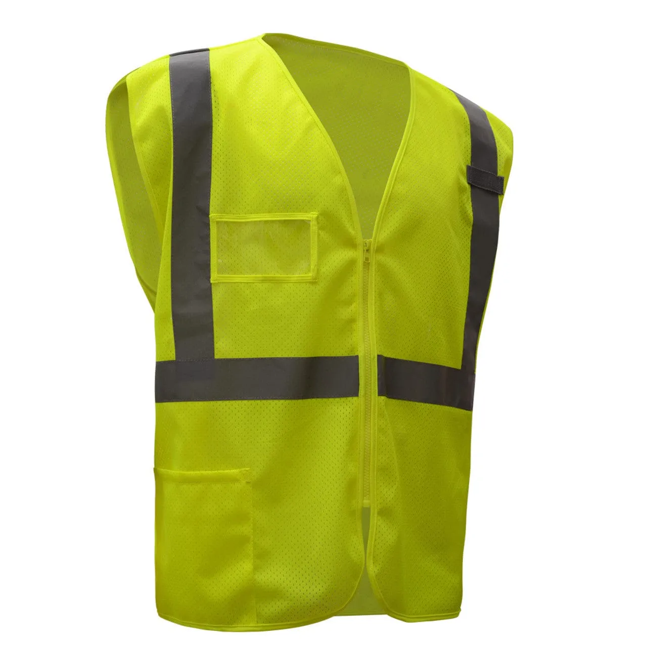 Orange Reflective Safety Vest With ID Pouch
