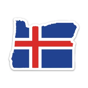 Oregon Icelandic Flag Sticker