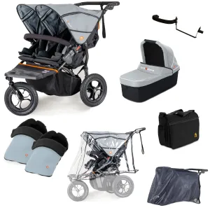 Out n About Nipper Double Duo Ultimate Kit in Rock Salt Grey