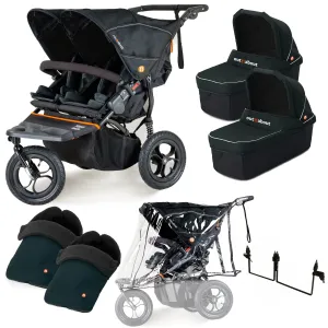 Out n About Nipper Double Twin Essentials Kit in Forest Black