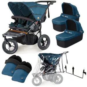 Out n About Nipper Double Twin Essentials Kit in Highland Blue