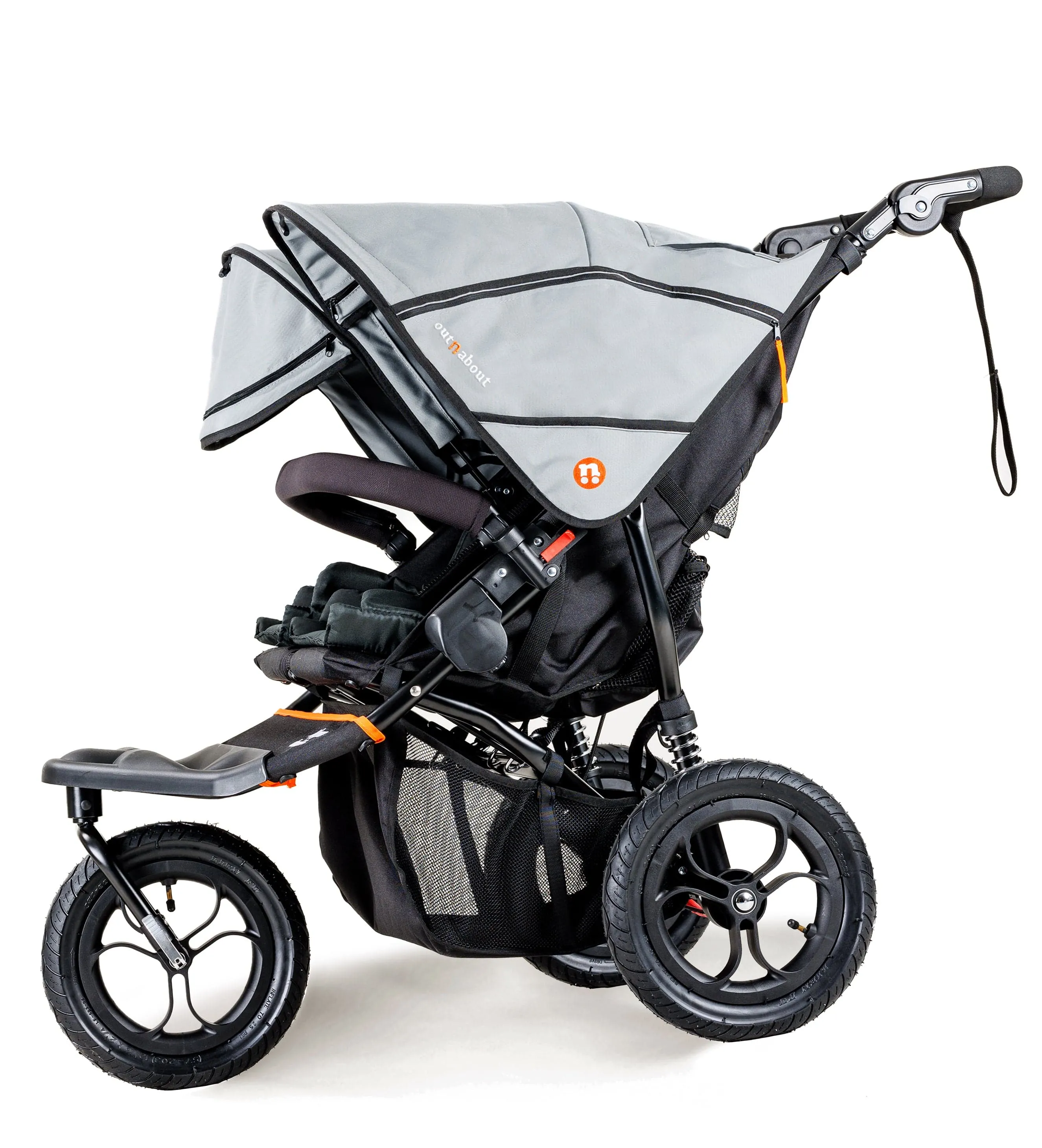 Out n About Nipper Double Twin Essentials Kit in Rock Salt Grey