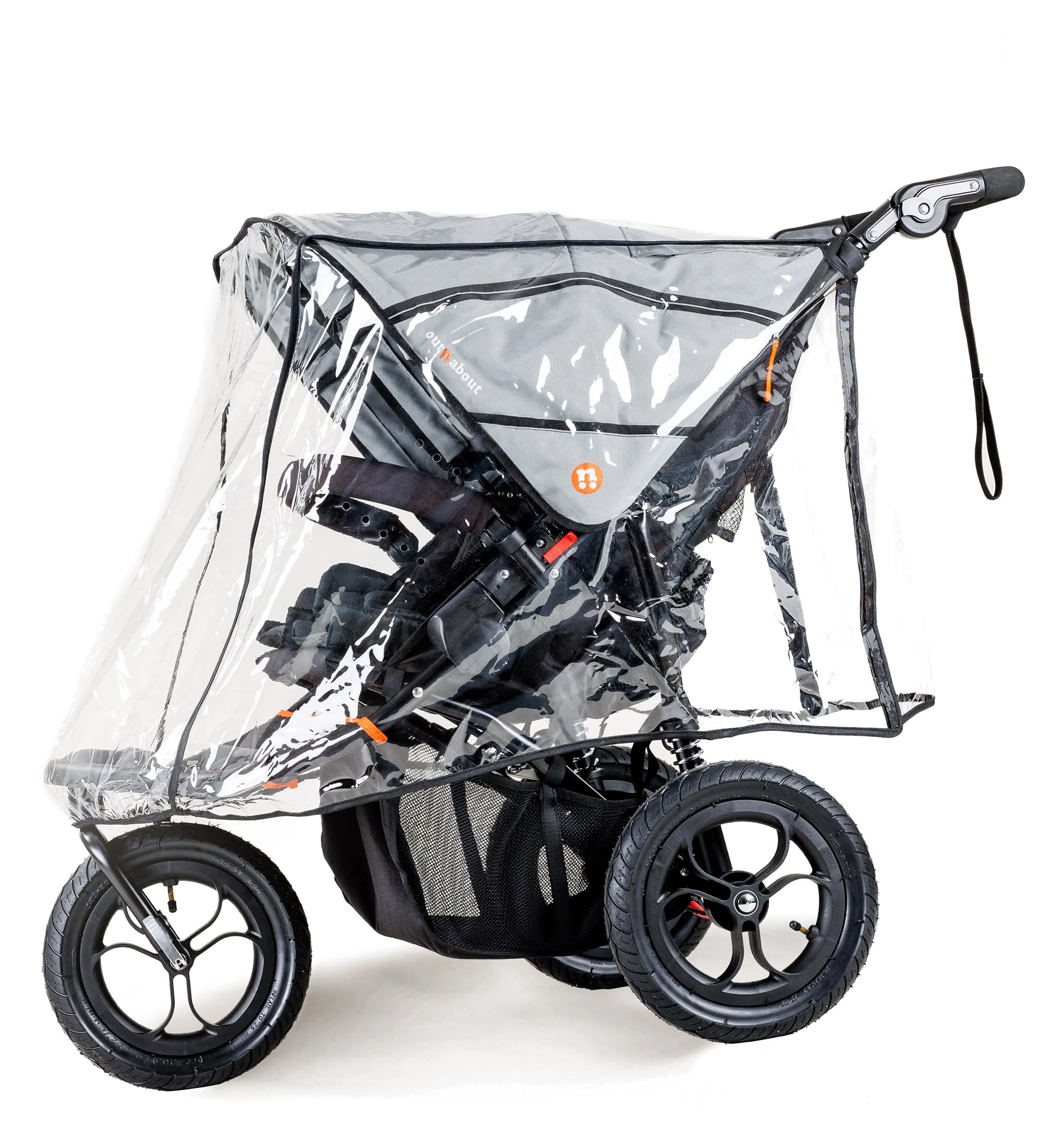 Out n About Nipper Double Twin Essentials Kit in Rock Salt Grey