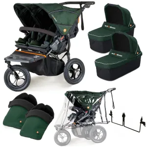 Out n About Nipper Double Twin Essentials Kit in Sycamore Green
