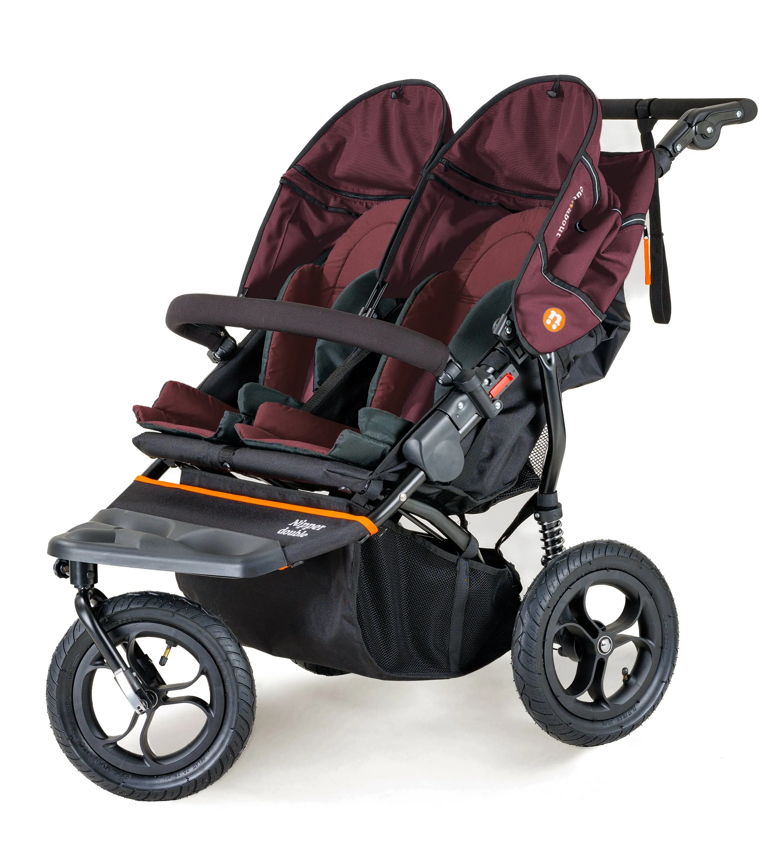 Out n About Nipper Double Twin Starter Kit in Brambleberry Red