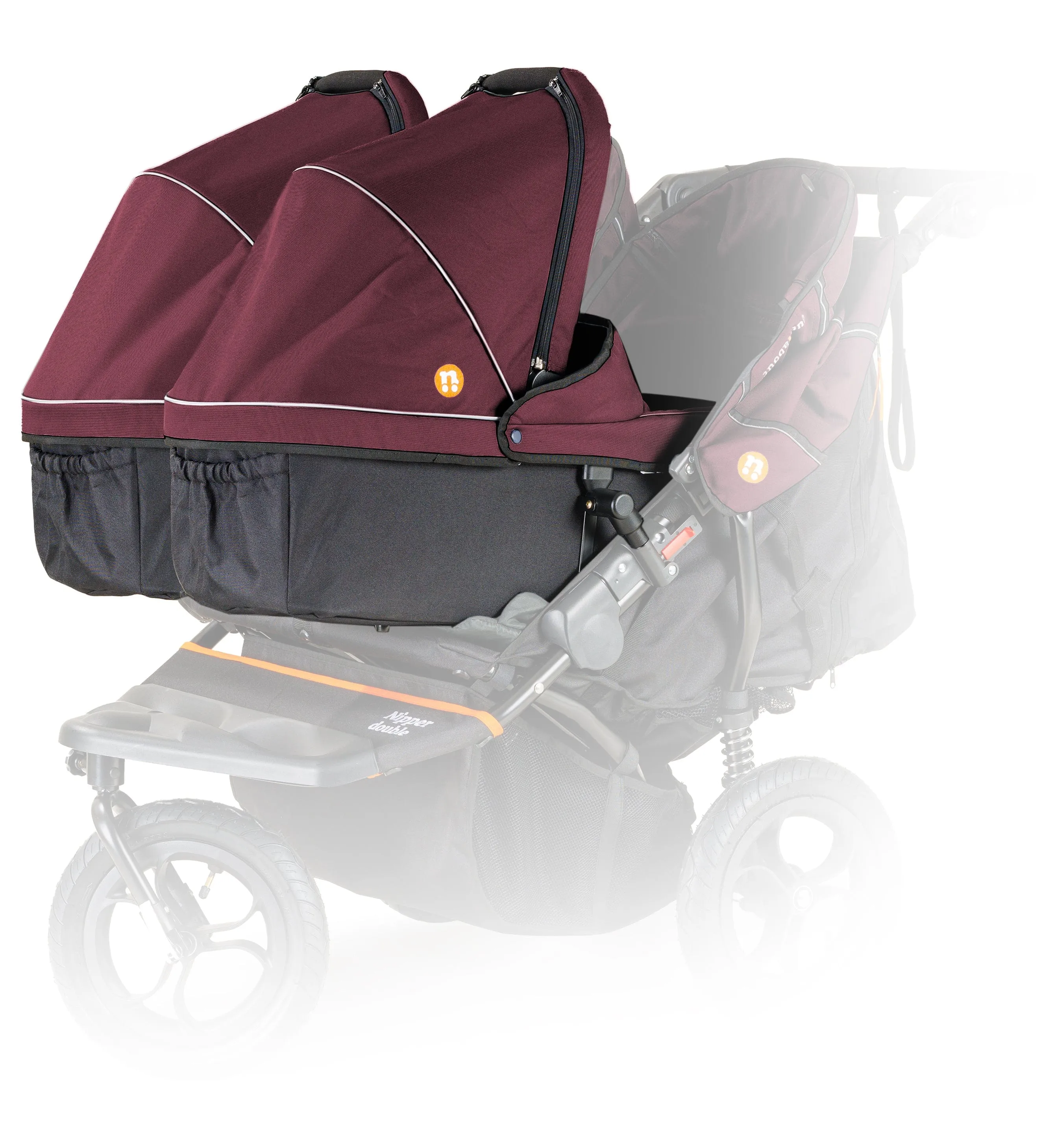 Out n About Nipper Double Twin Starter Kit in Brambleberry Red