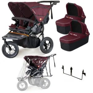 Out n About Nipper Double Twin Starter Kit in Brambleberry Red