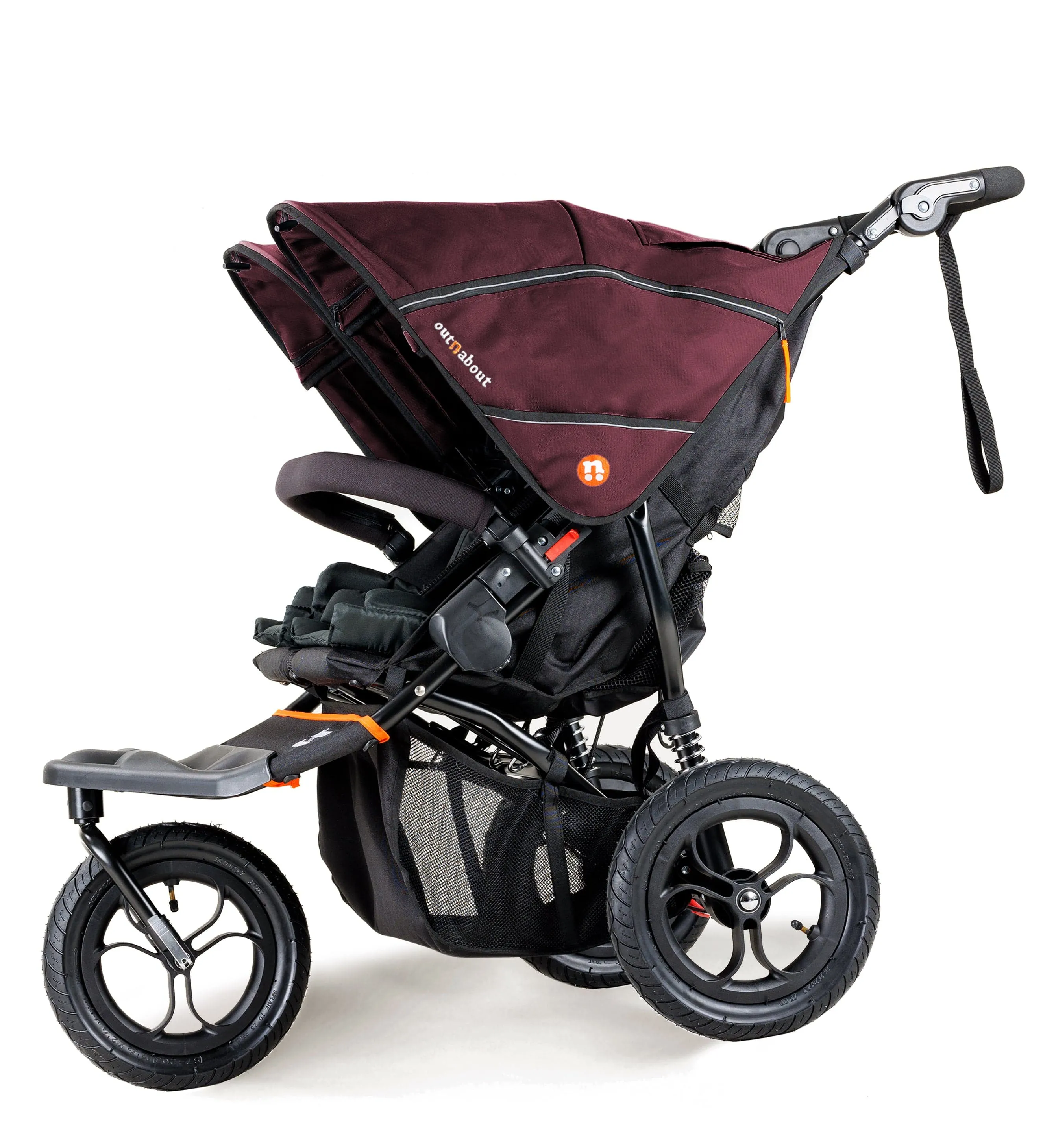 Out n About Nipper Double Twin Starter Kit in Brambleberry Red