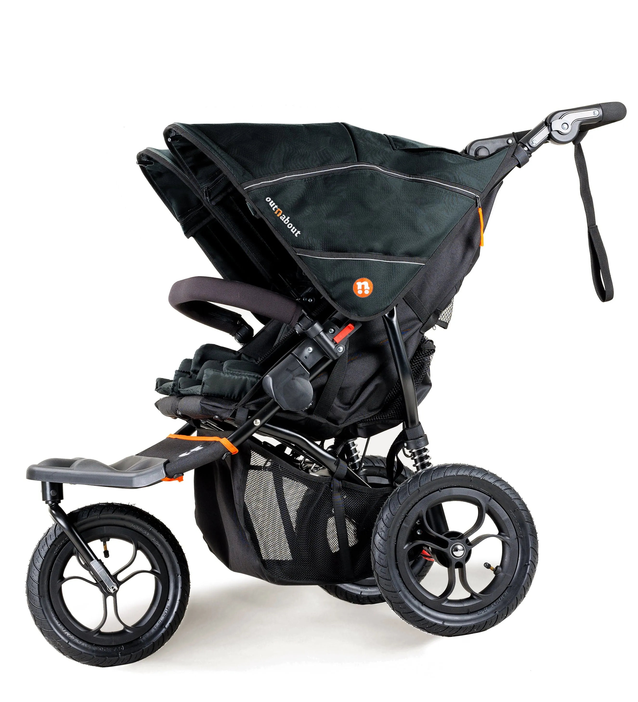 Out n About Nipper Double Twin Starter Kit in Forest Black