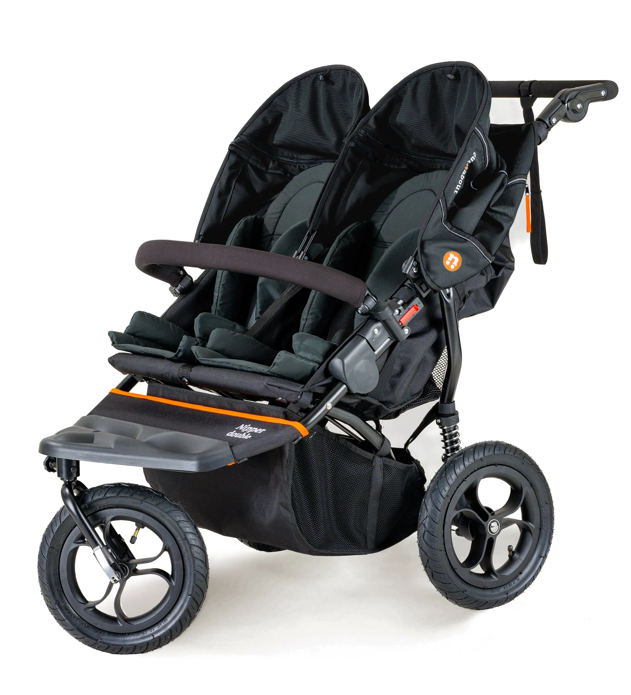 Out n About Nipper Double Twin Starter Kit in Forest Black