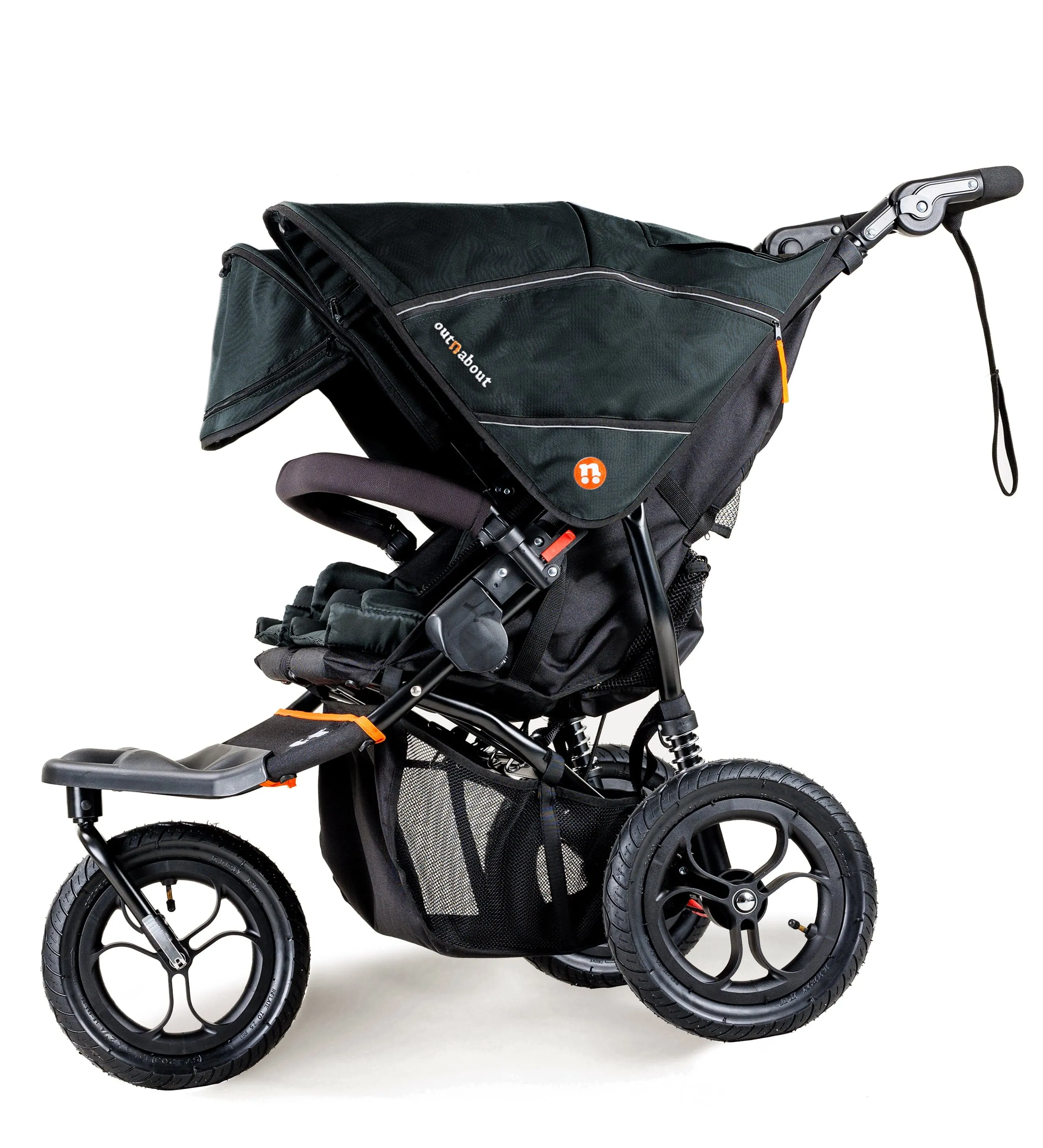 Out n About Nipper Double Twin Starter Kit in Forest Black