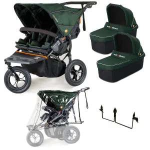 Out n About Nipper Double Twin Starter Kit in Sycamore Green