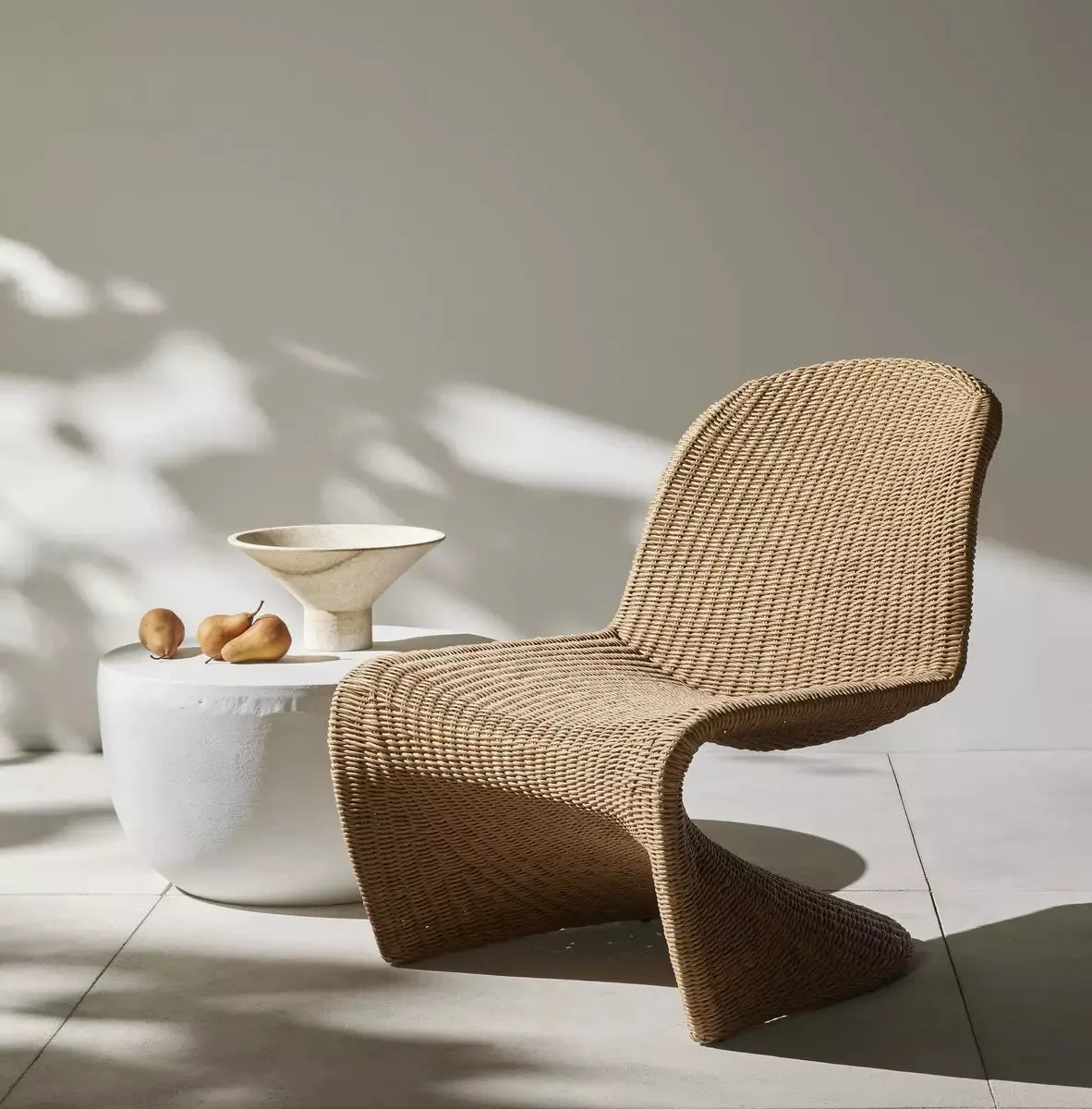 Portia Outdoor Occasional Chair-Vintage Natural