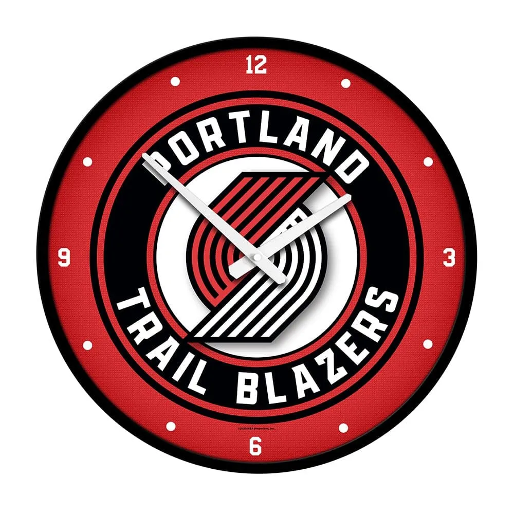 Portland Trail Blazers: Modern Disc Wall Clock