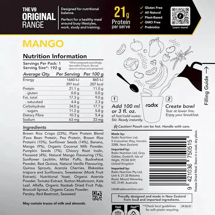 Radix Nutrition Original Breakfast v9.0