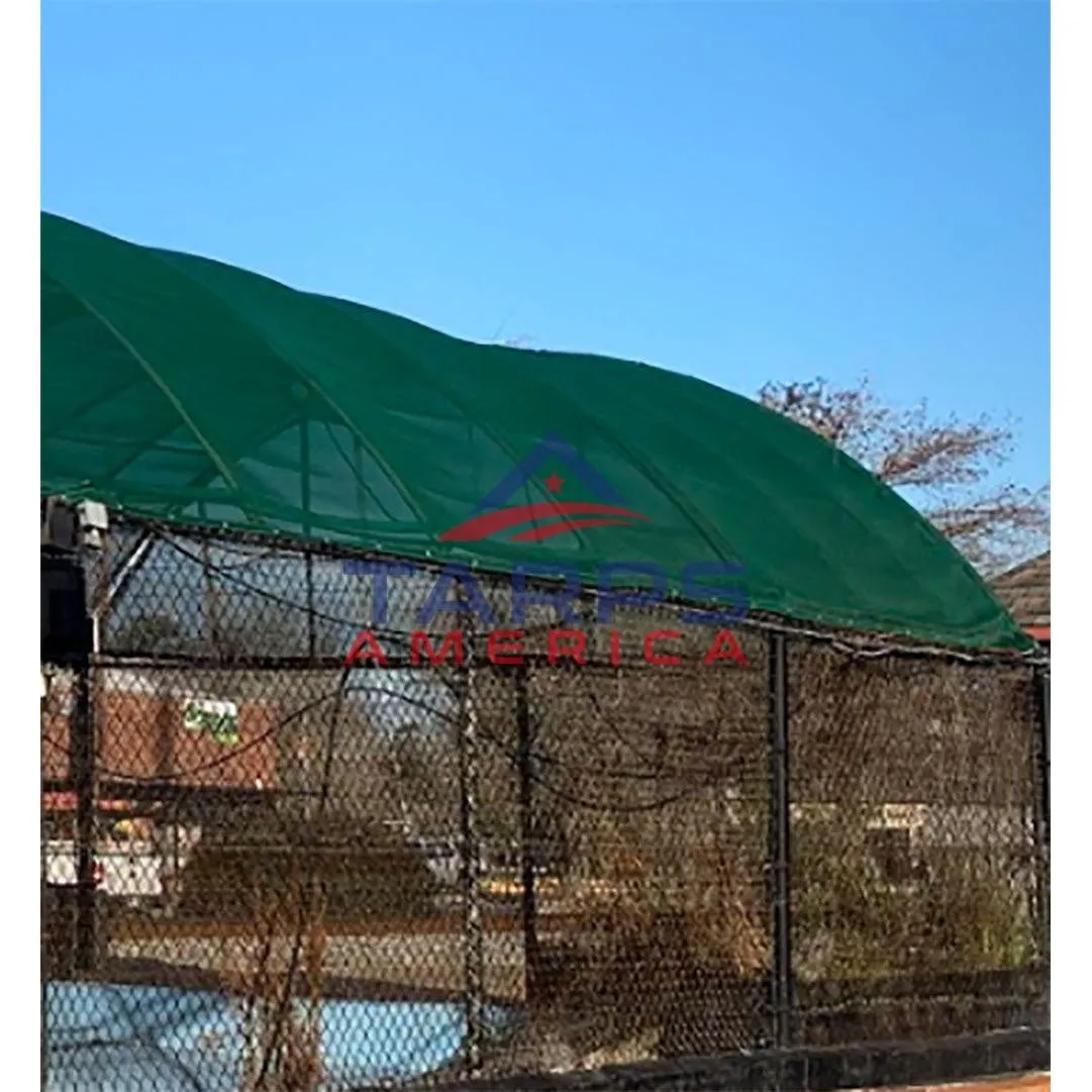 Red 10 oz. Heavy Duty Vinyl Coated Mesh Tarp by ShadeMax®