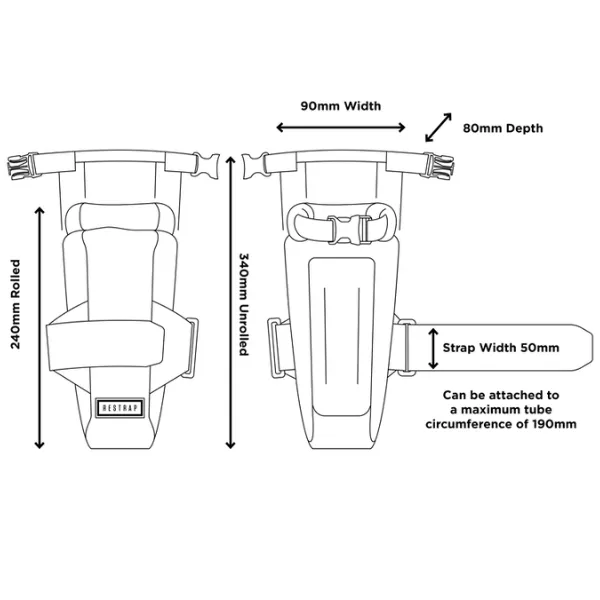 Restrap Downtube 1.2L Bag