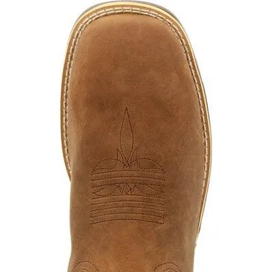 Rocky Men's Rugged Trail 11" Square Toe WP Western Boot -Brown- RKW0366