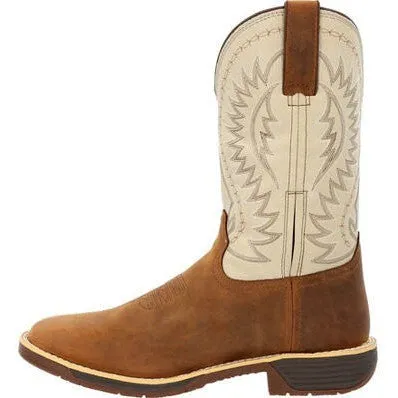 Rocky Men's Rugged Trail 11" Square Toe WP Western Boot -Brown- RKW0366
