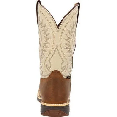 Rocky Men's Rugged Trail 11" Square Toe WP Western Boot -Brown- RKW0366