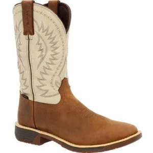 Rocky Men's Rugged Trail 11" Square Toe WP Western Boot -Brown- RKW0366