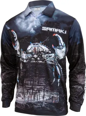 Samaki Metallic Muddie Long Sleeve Performance Fishing Shirt Jersey - Kids