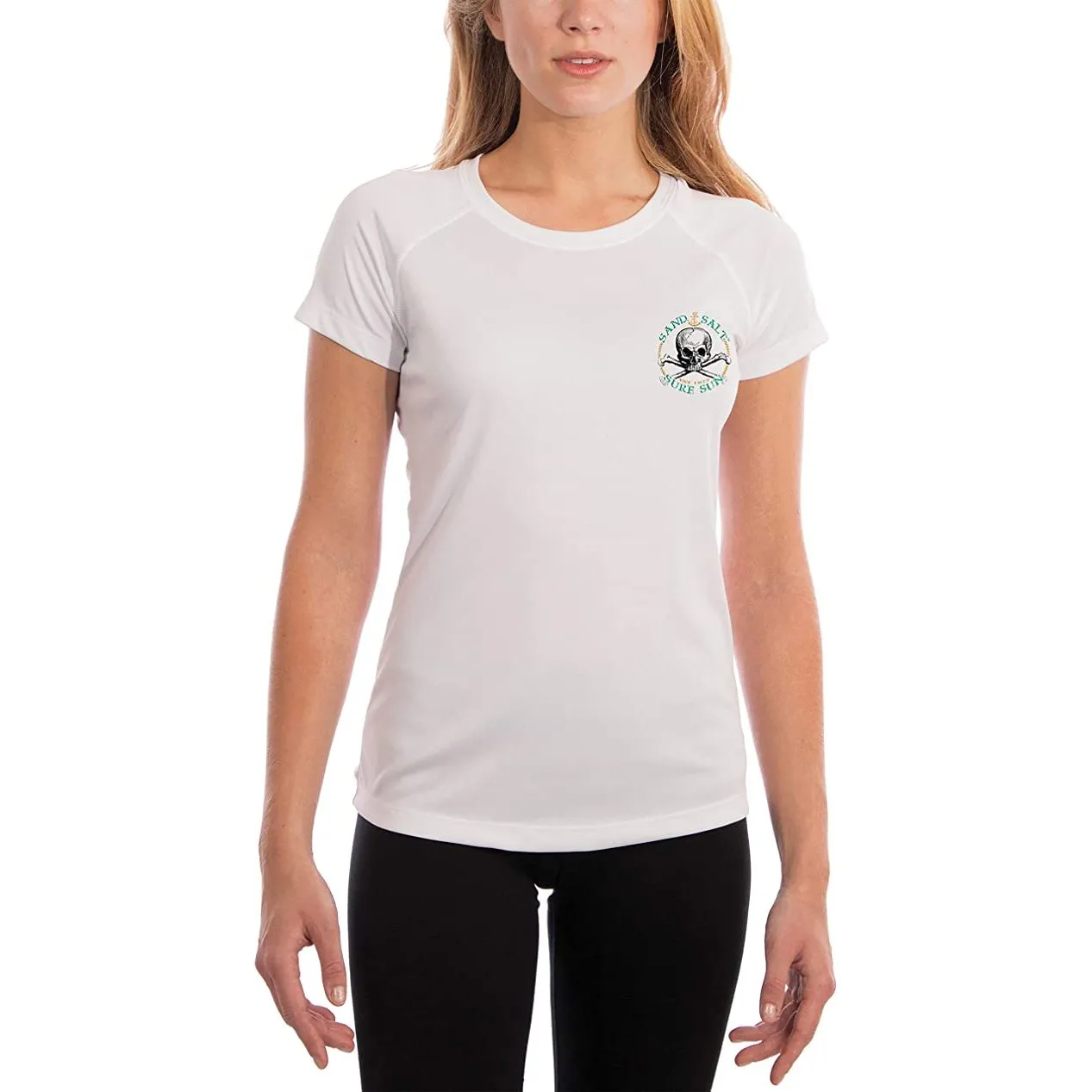 SAND.SALT.SURF.SUN. Neptune Women's UPF 50  UV Sun Protection Performance Short Sleeve T-Shirt