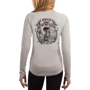 SAND.SALT.SURF.SUN. Pirate Life Women's UPF 50  UV Sun Protection Performance Long Sleeve T-Shirt