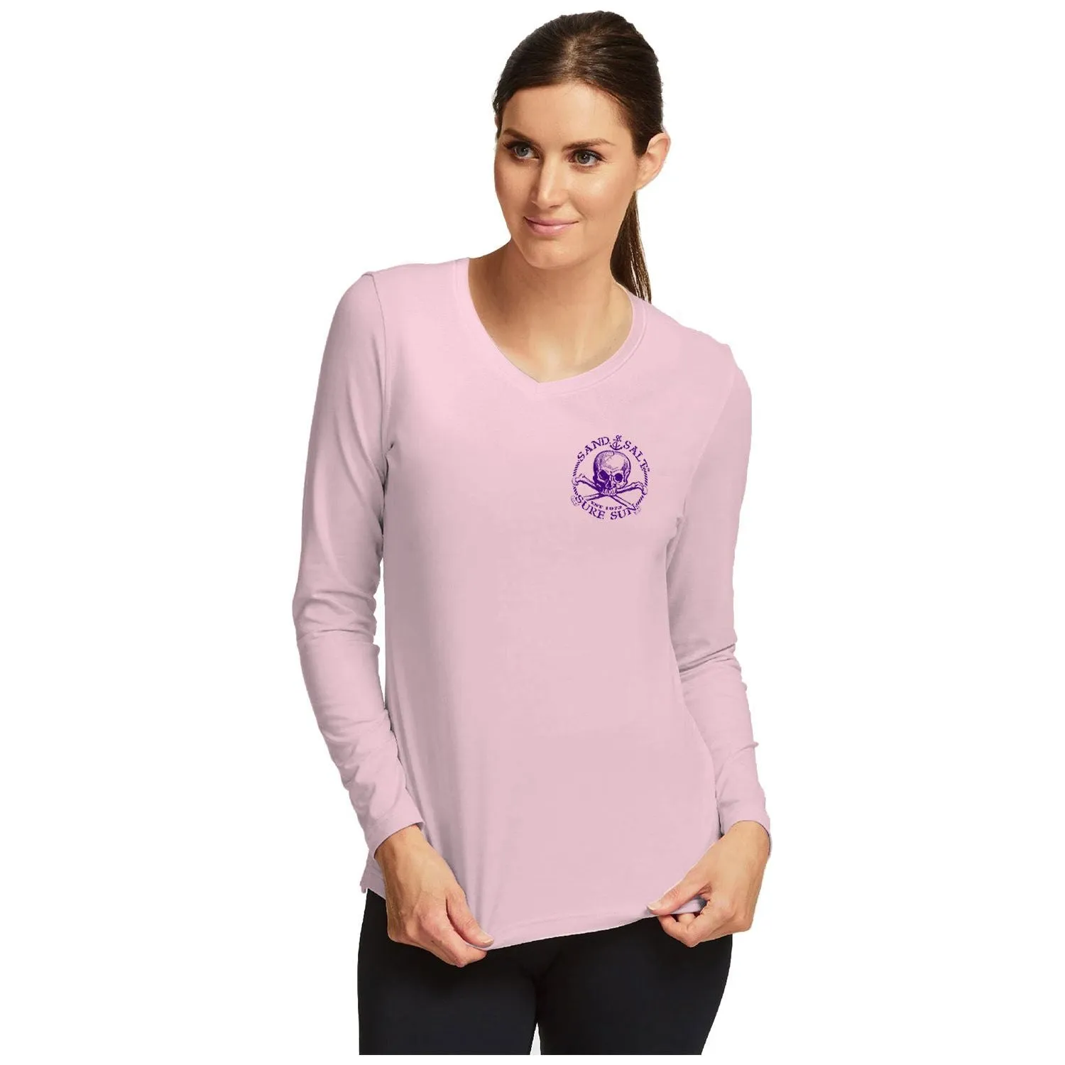 SAND.SALT.SURF.SUN. Skate Women's UPF 50  UV Sun Protection Performance Long Sleeve T-Shirt