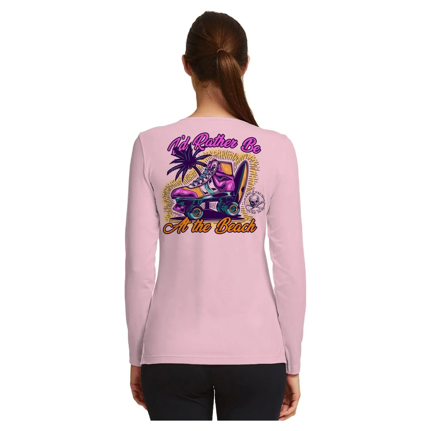 SAND.SALT.SURF.SUN. Skate Women's UPF 50  UV Sun Protection Performance Long Sleeve T-Shirt