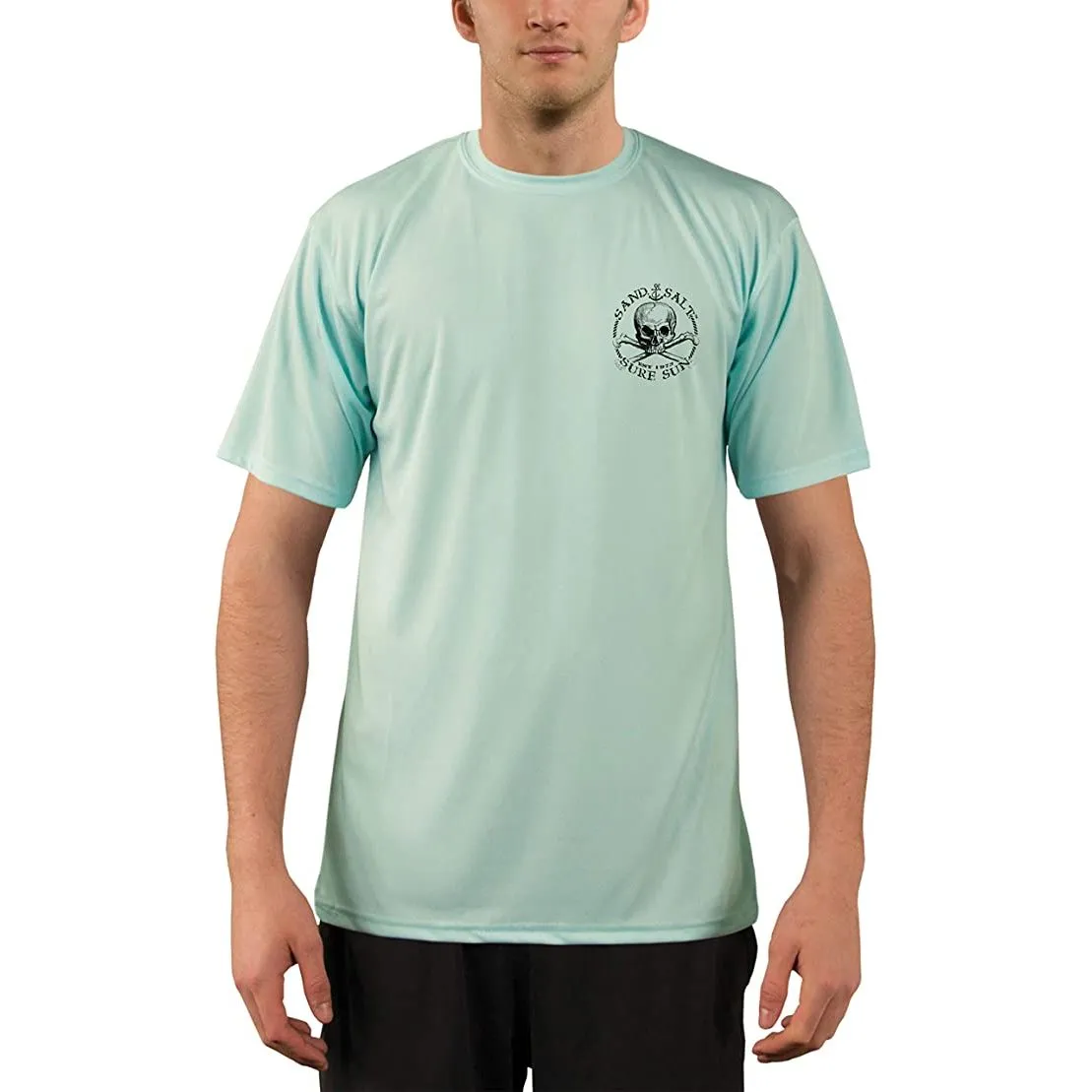 SAND.SALT.SURF.SUN. Vintage Kraken Men's UPF 50  UV Sun Protection Performance Short Sleeve T-Shirt
